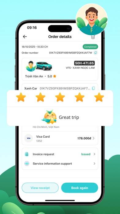 Xanh SM: Book EV rides App screenshot