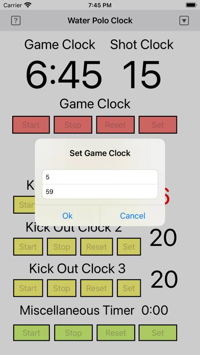 Water Polo Clock Schermata dell'app #2