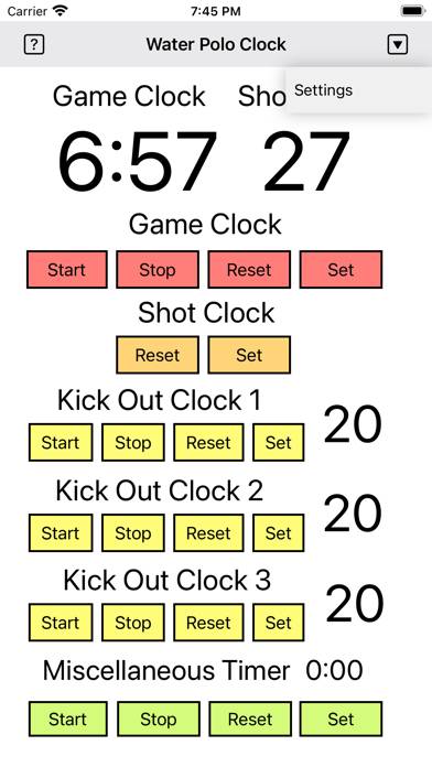 Water Polo Clock Schermata dell'app #3