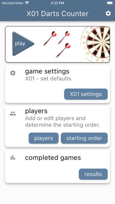 X01 Darts Counter App screenshot #1