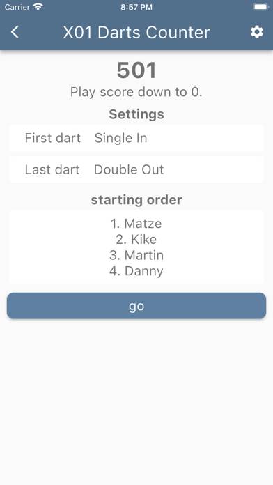 X01 Darts Counter App screenshot #5