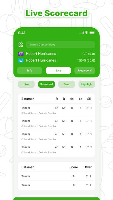 Live Cricket TV : HD Streaming Schermata dell'app #4