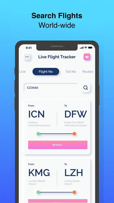 Live Flights Tracker Uygulama ekran görüntüsü #4