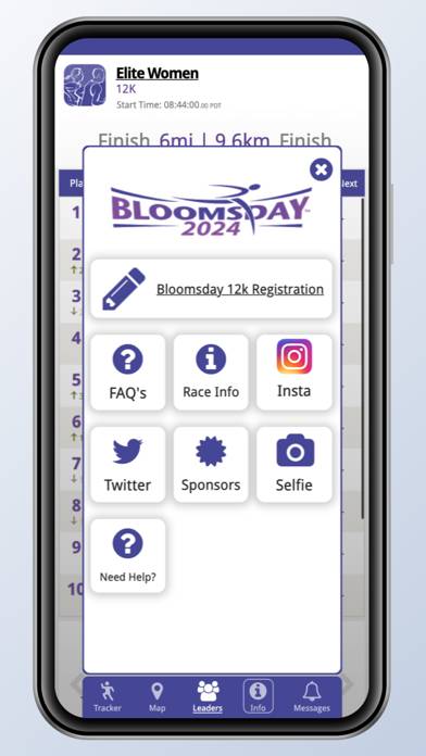 Lilac Bloomsday Run Tracker App screenshot #6
