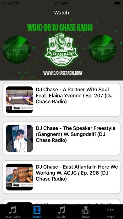 DJ Chase Radio App screenshot