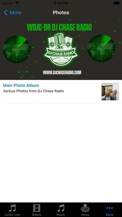 DJ Chase Radio App screenshot