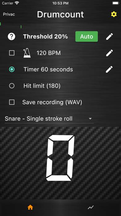 Drumcount Captura de pantalla de la aplicación #1