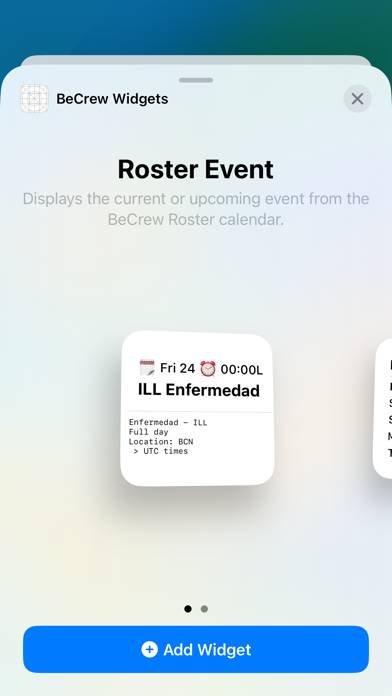 BeCrew Widgets captura de pantalla #2