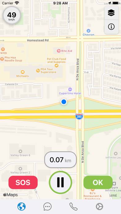 Sporttraxx Tracky Schermata dell'app