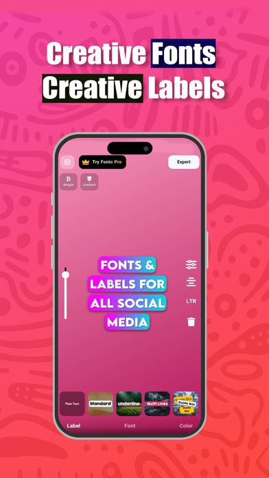 Fonto App screenshot