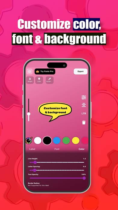 Fonto App screenshot