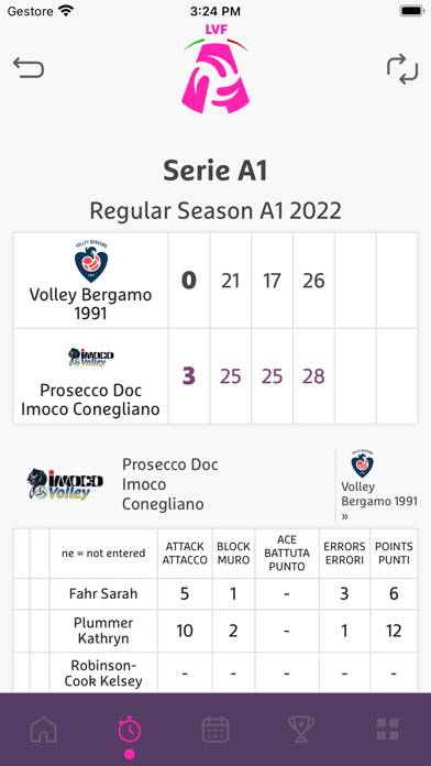 Lega Volley Femminile Schermata dell'app #6