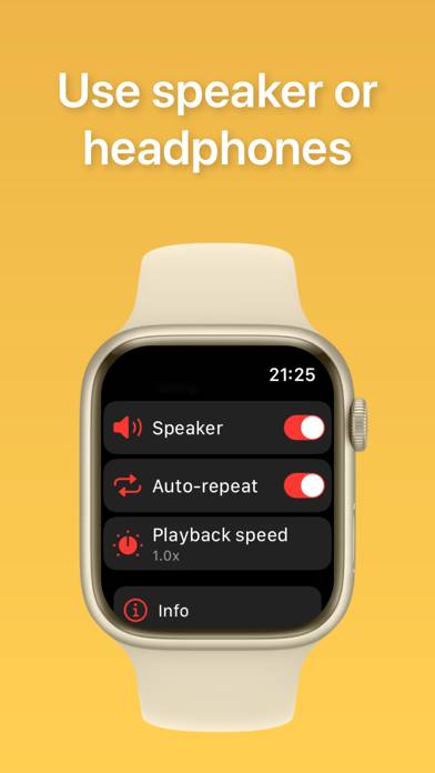 WatchAudio Schermata dell'app