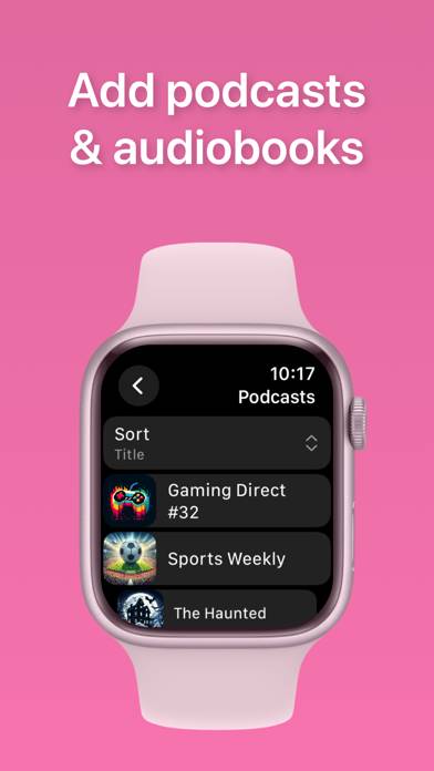 WatchAudio Schermata dell'app