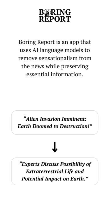 Boring Report: Unbiased News