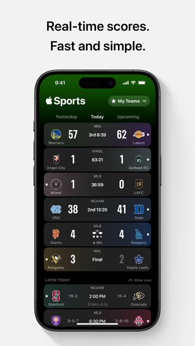 Apple Sports App screenshot #1