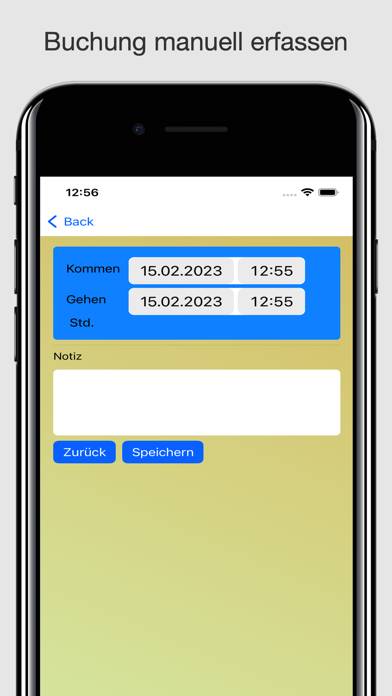 PDF-Stundenzettel App-Screenshot #2