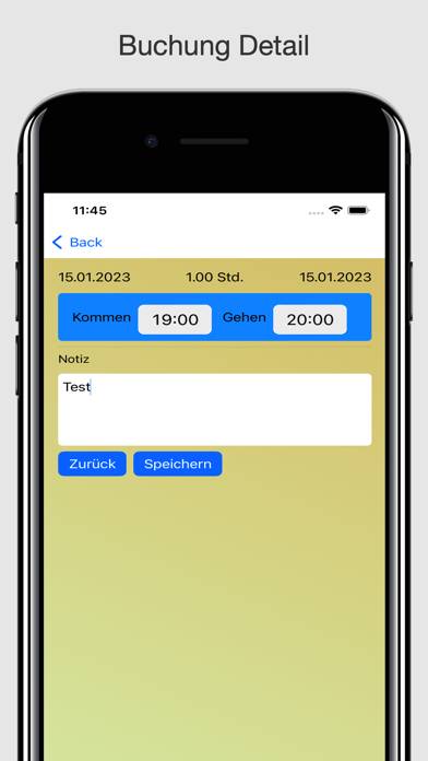 PDF-Stundenzettel App-Screenshot #3