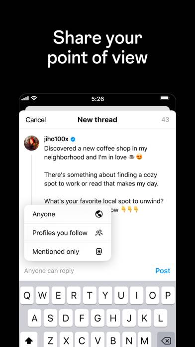 Threads, an Instagram app Capture d'écran de l'application #4