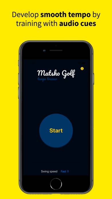 Golf Swing Tempo Trainer Captura de pantalla de la aplicación #1