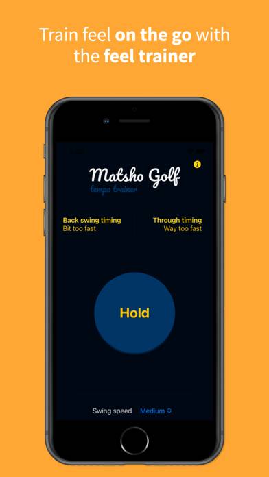 Golf Swing Tempo Trainer Captura de pantalla de la aplicación #2