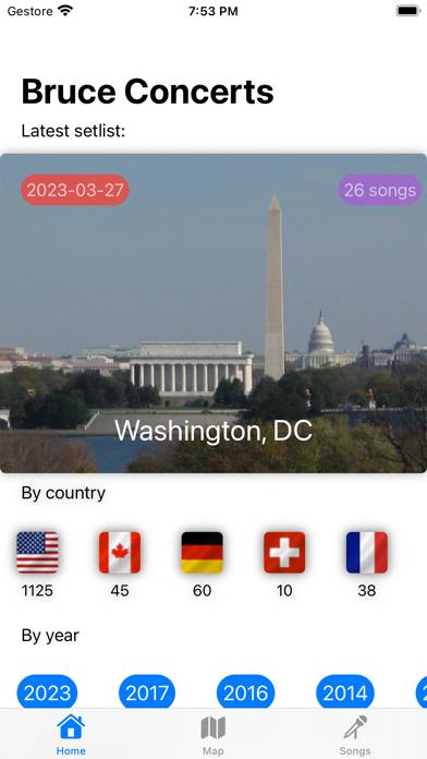 Bruce Concerts Captura de pantalla de la aplicación #1