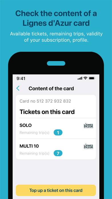 Lignes d'Azur Tickets App screenshot #2