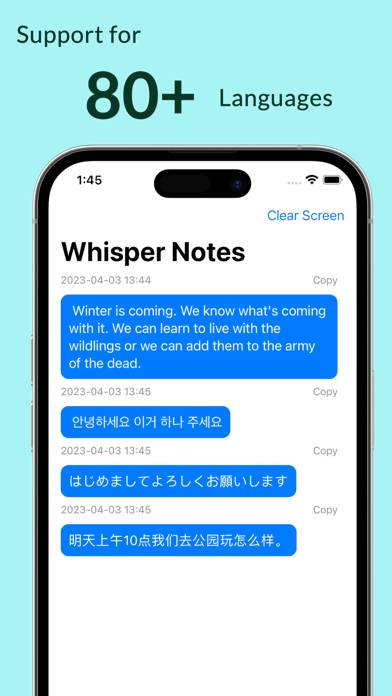 Whisper Notes App screenshot #2