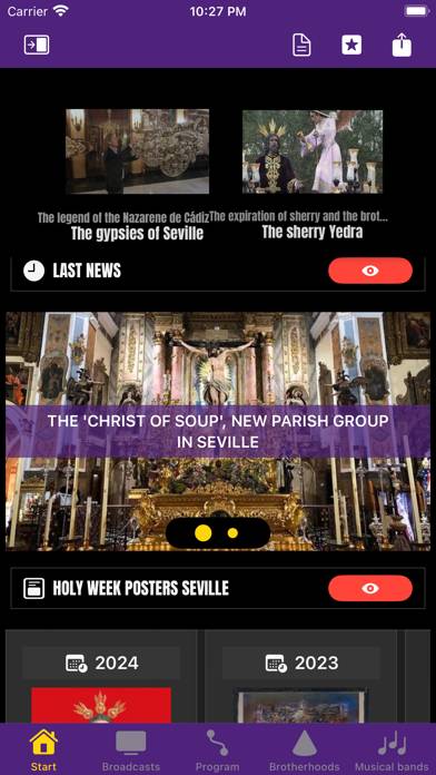 Semana Santa Sevilla 2024 Captura de pantalla de la aplicación