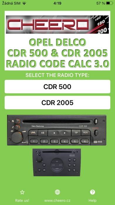 RADIO CODE for OPEL DELCO 500 captura de pantalla