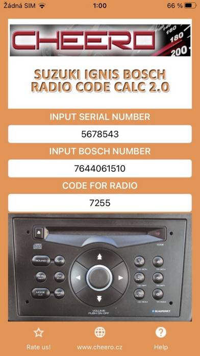 RADIO CODE for SUZUKI IGNIS App screenshot #3