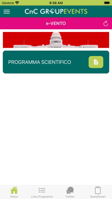 CNC Events Schermata dell'app