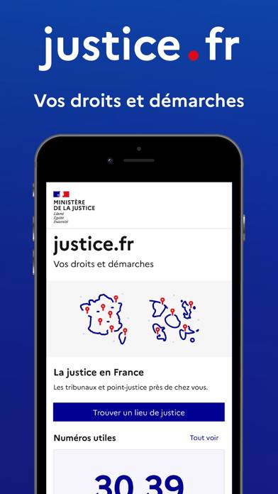 Justice.fr Capture d'écran de l'application #1