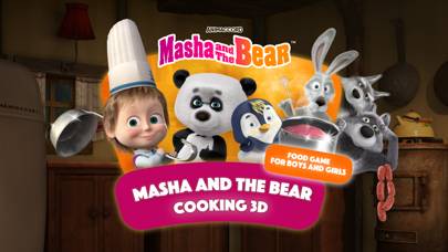 Masha and the Bear. Cooking 3D Schermata dell'app #1