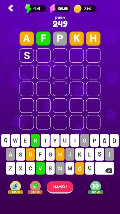 Dword-Kelime Oyunu Uygulama ekran görüntüsü #1