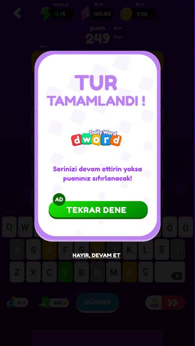 Dword-Kelime Oyunu Uygulama ekran görüntüsü #2