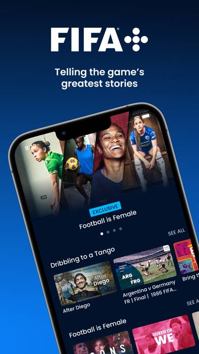 FIFA plus | Football entertainment App screenshot #1