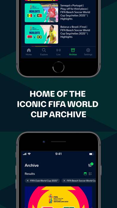 FIFA plus Stream Live Football TV App screenshot