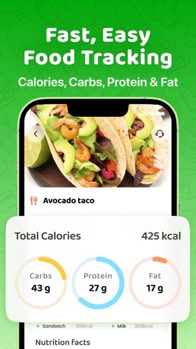 Calo: compte-calories Capture d'écran de l'application