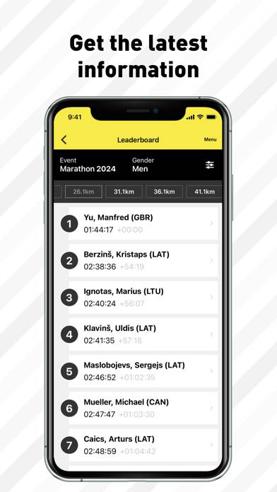 Rimi Riga Marathon Captura de pantalla de la aplicación #6