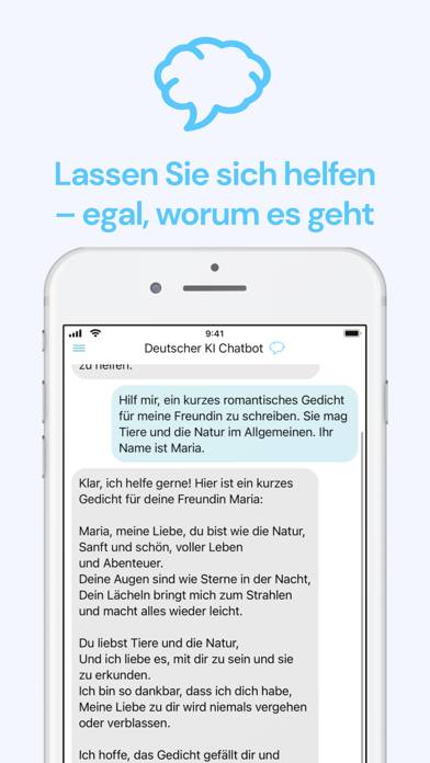 Deutscher KI Chatbot App-Screenshot #2