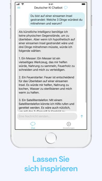 Deutscher KI Chatbot App-Screenshot #3
