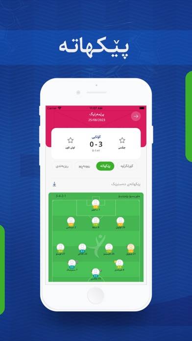 Yariga App-Screenshot