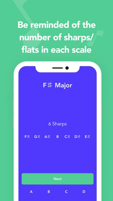 Music Scales and Keys Captura de pantalla de la aplicación #2