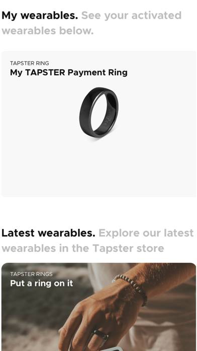 TAPSTER: Contactless wearables App screenshot #3