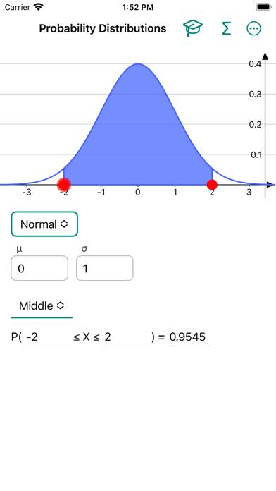 Probability Distribution captura de pantalla