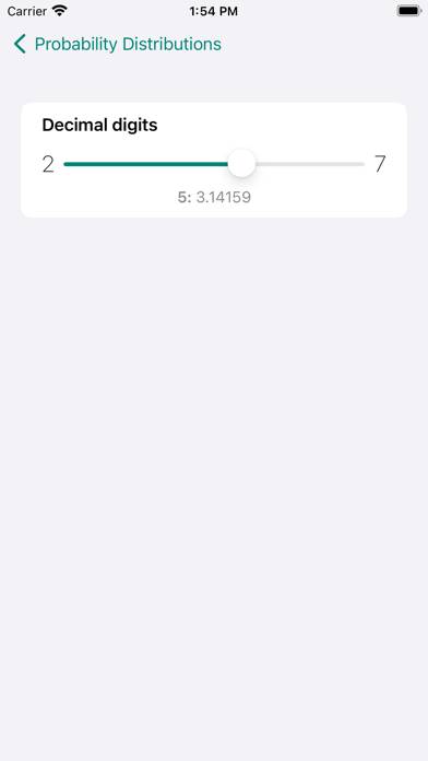 Probability Distribution Captura de pantalla de la aplicación