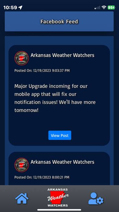 Arkansas Weather Watchers App screenshot