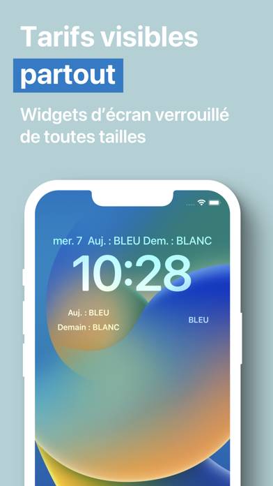 Couleur Tempo edf widget info Capture d'écran de l'application #5