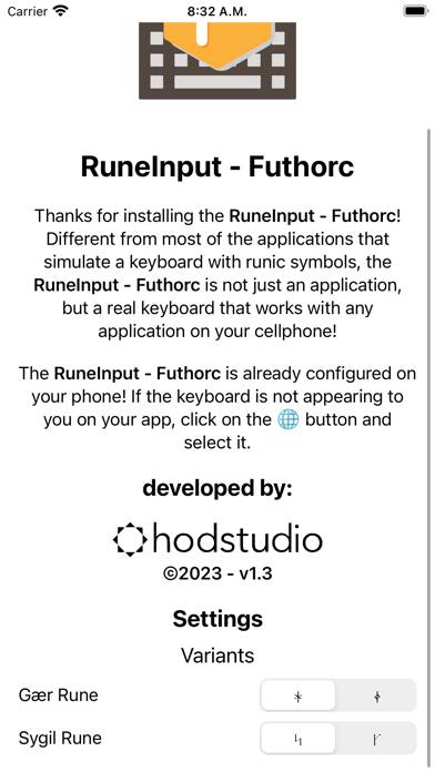 RuneInput Captura de pantalla de la aplicación #3